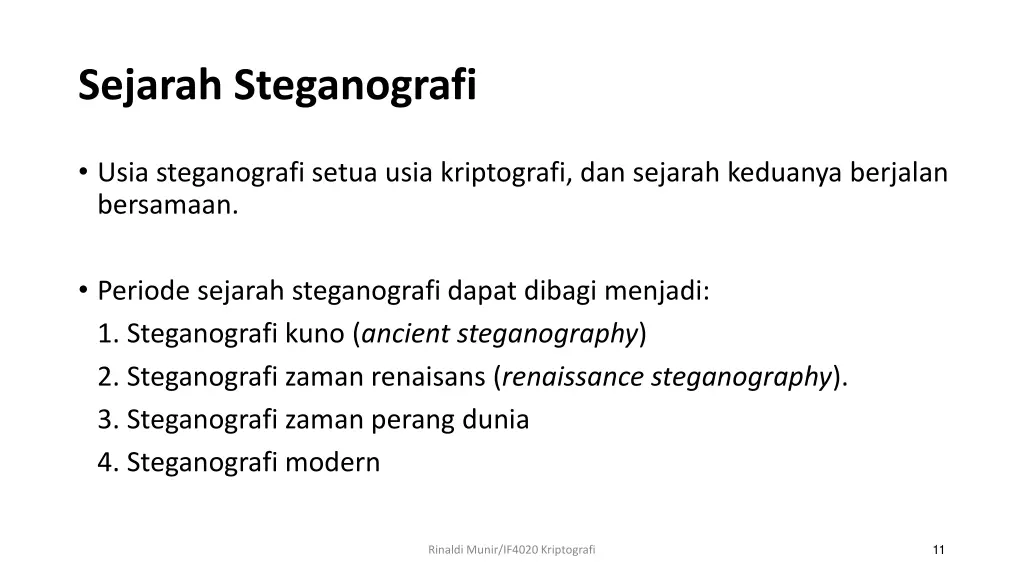 sejarah steganografi