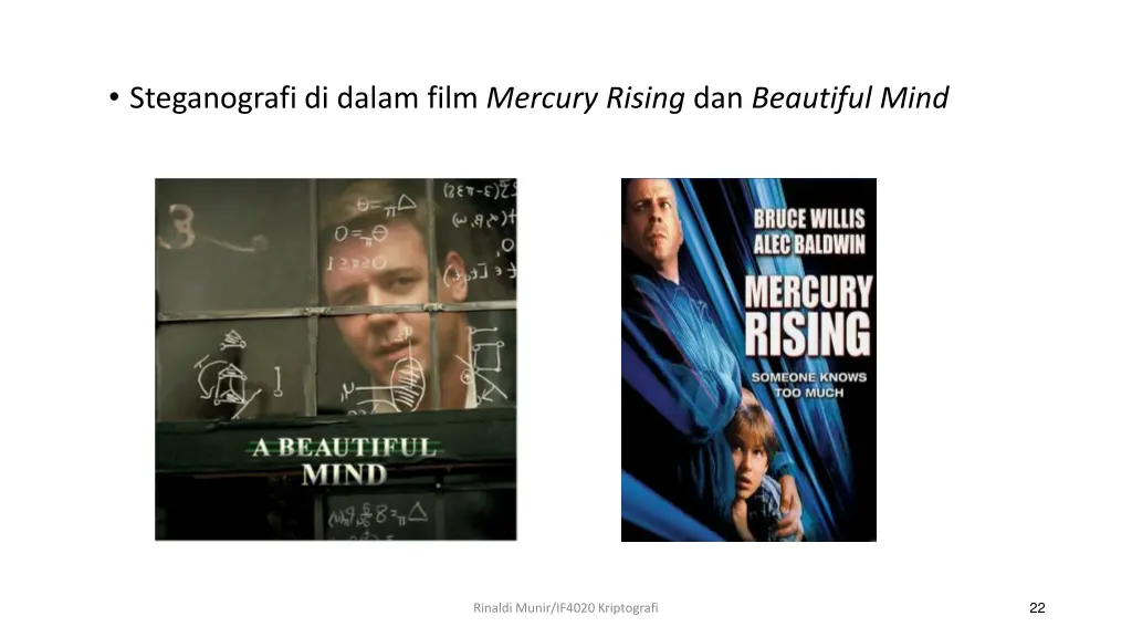 steganografi di dalam film mercury rising