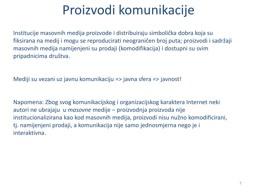 proizvodi komunikacije