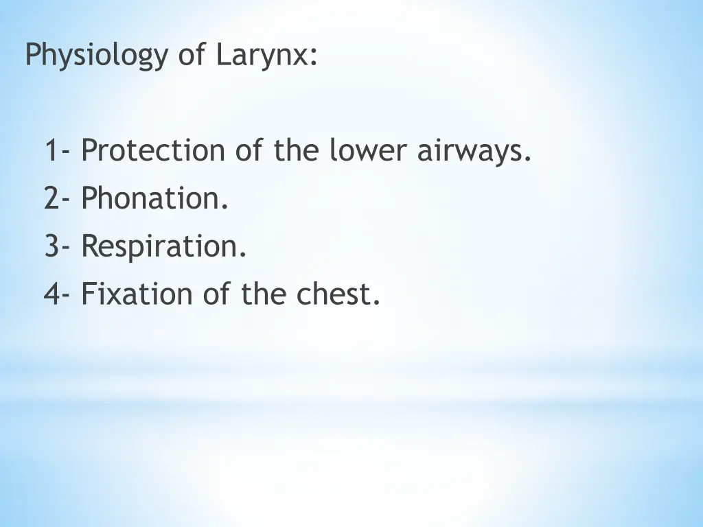 physiology of larynx