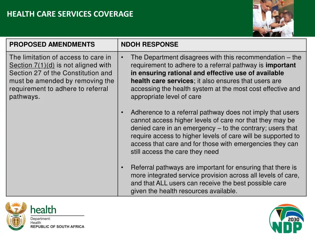 health care services coverage