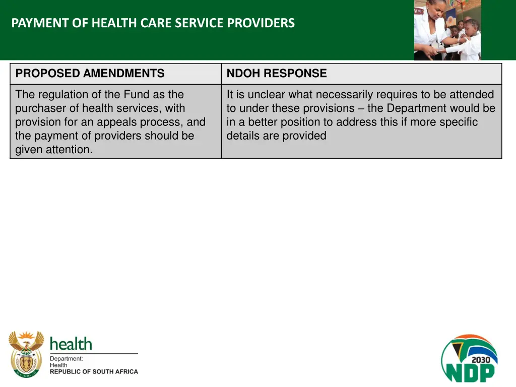 payment of health care service providers 1