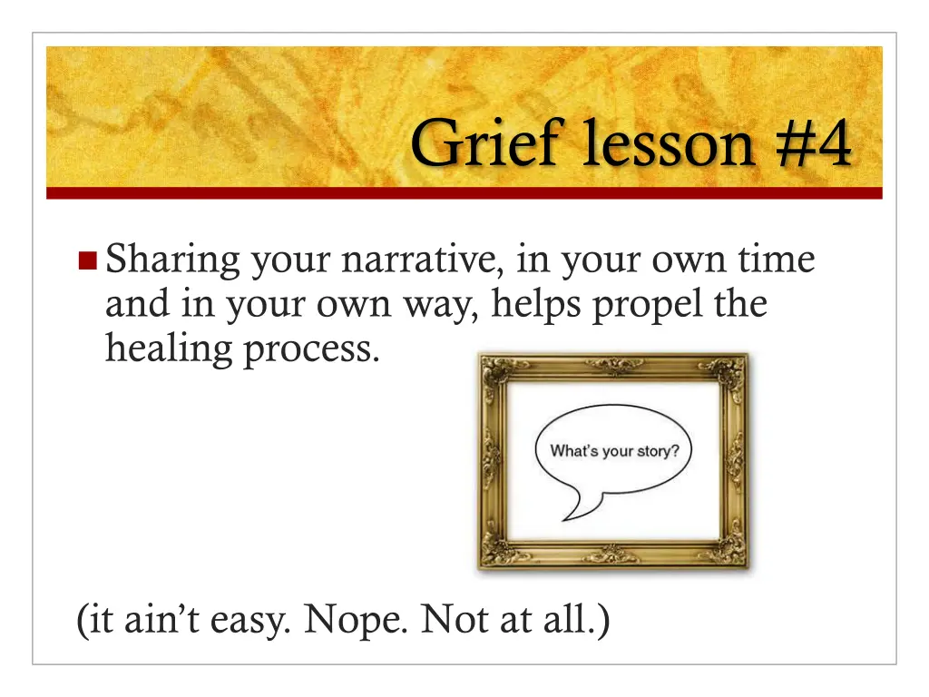 grief lesson 4