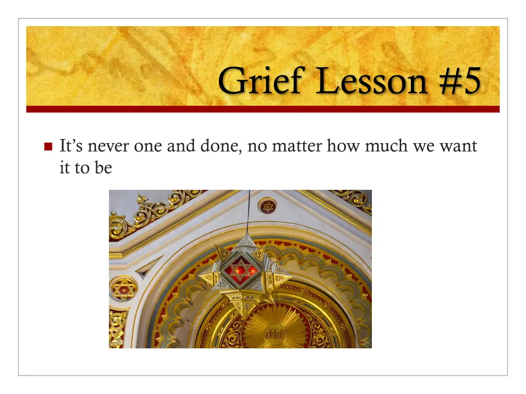 grief lesson 5