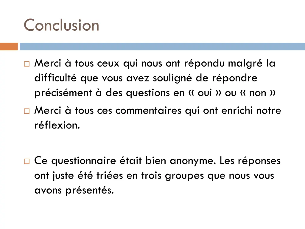 conclusion