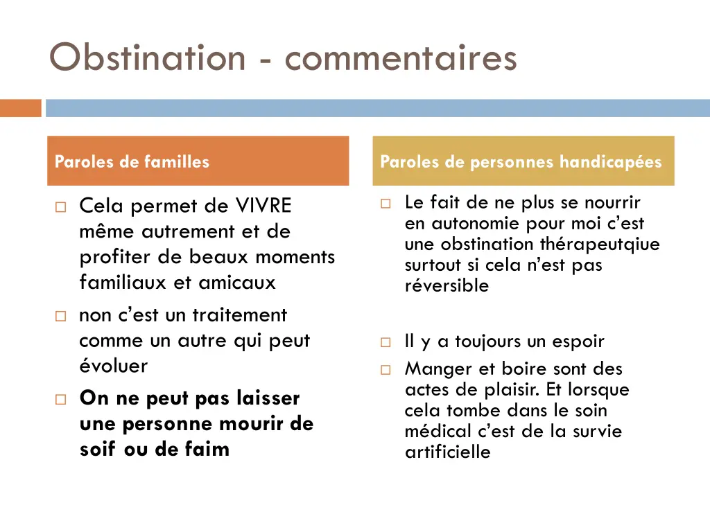 obstination commentaires 1