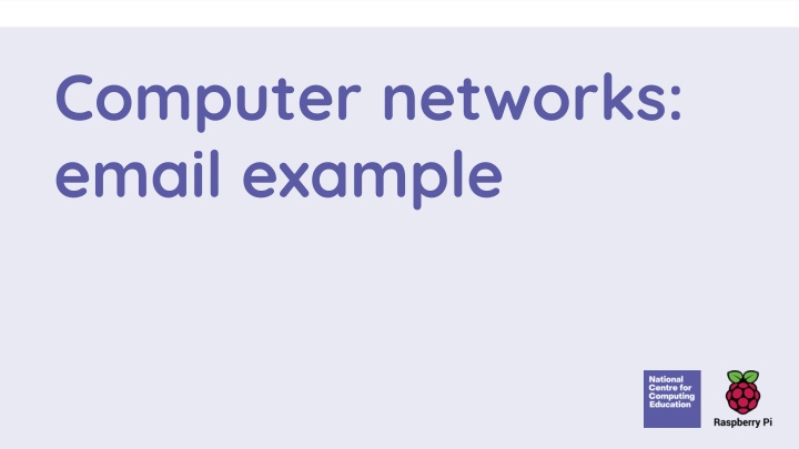 computer networks email example