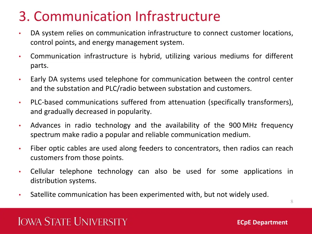 3 communication infrastructure