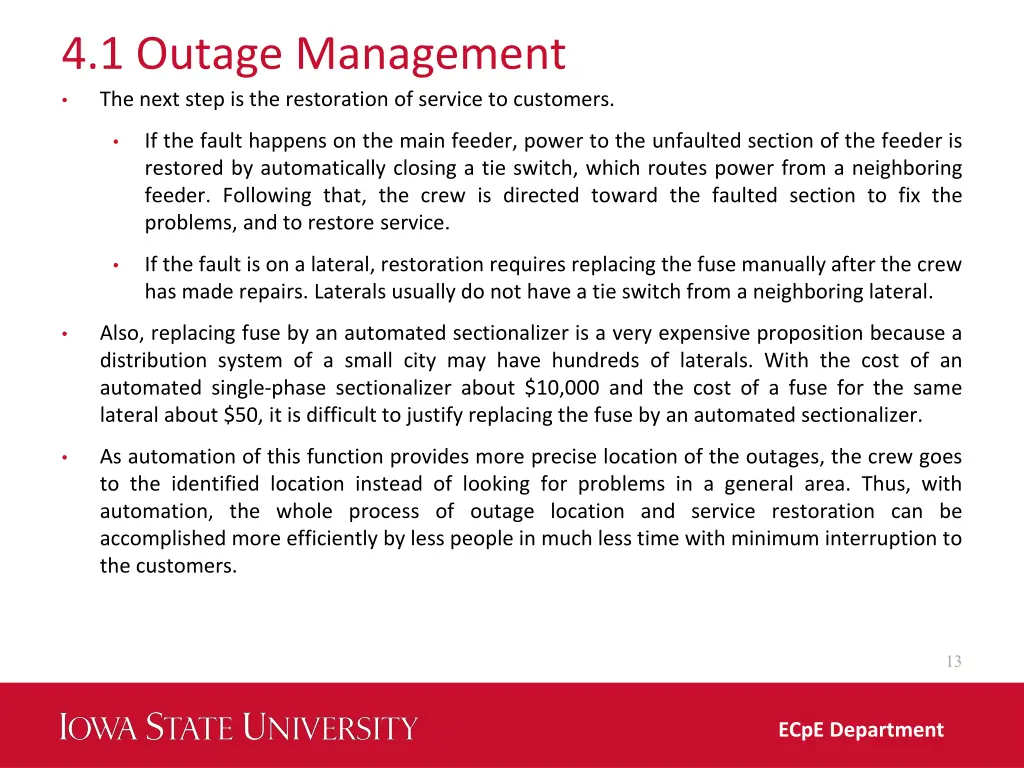 4 1 outage management the next step