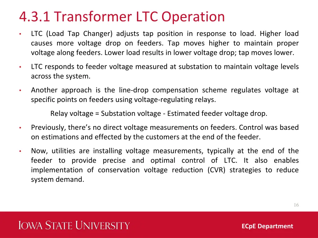 4 3 1 transformer ltc operation