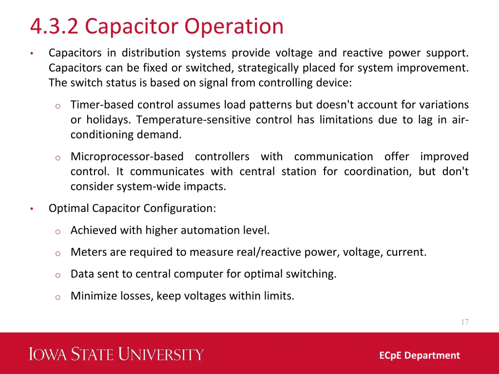 4 3 2 capacitor operation