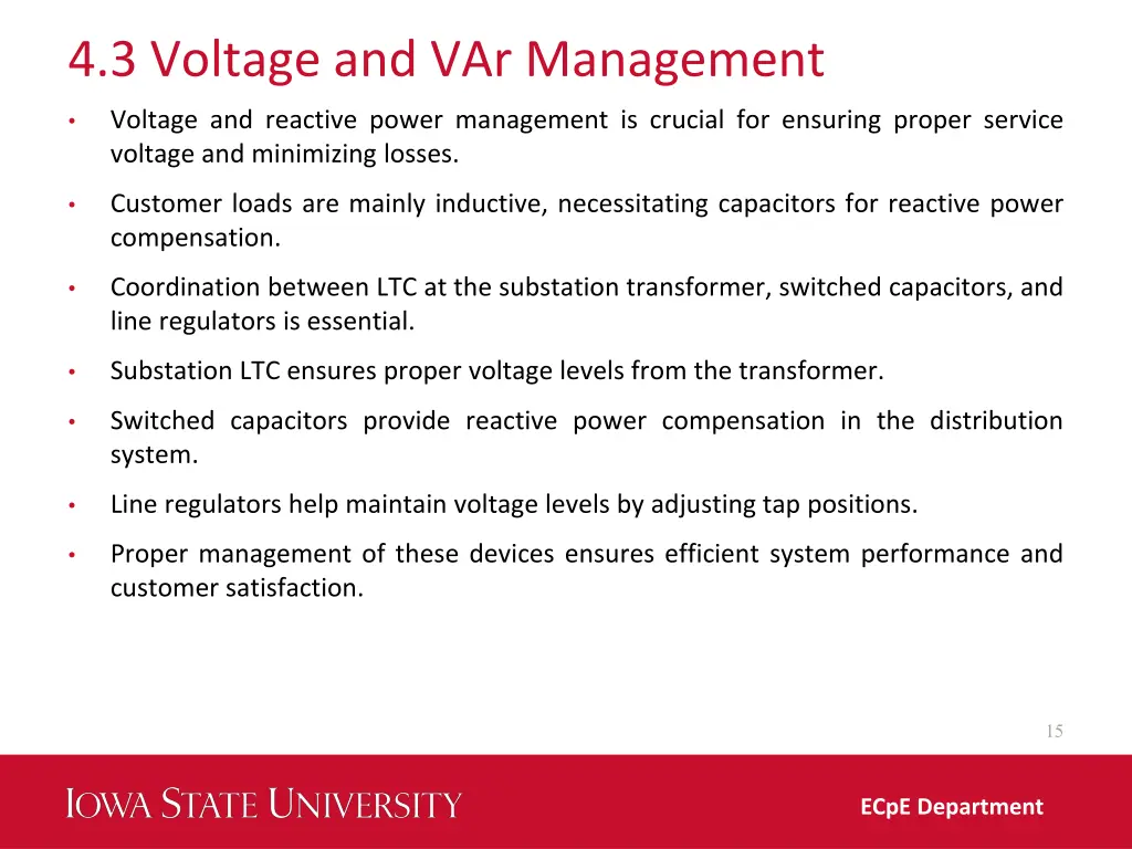 4 3 voltage and var management