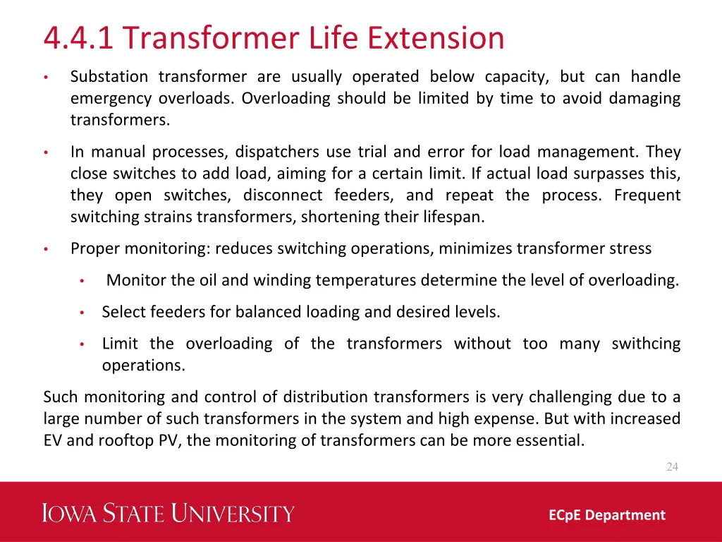 4 4 1 transformer life extension