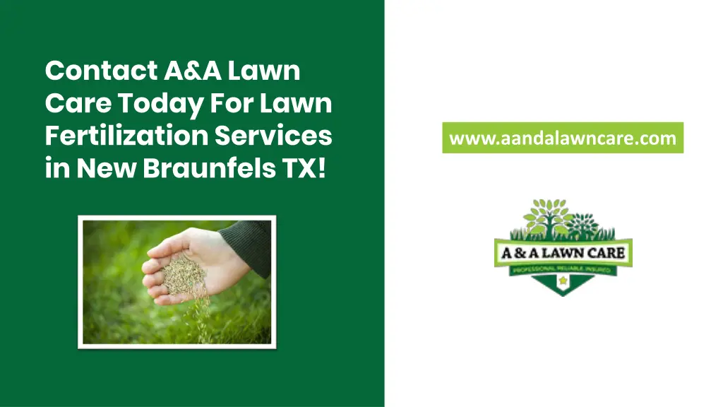 contact a a lawn care today for lawn