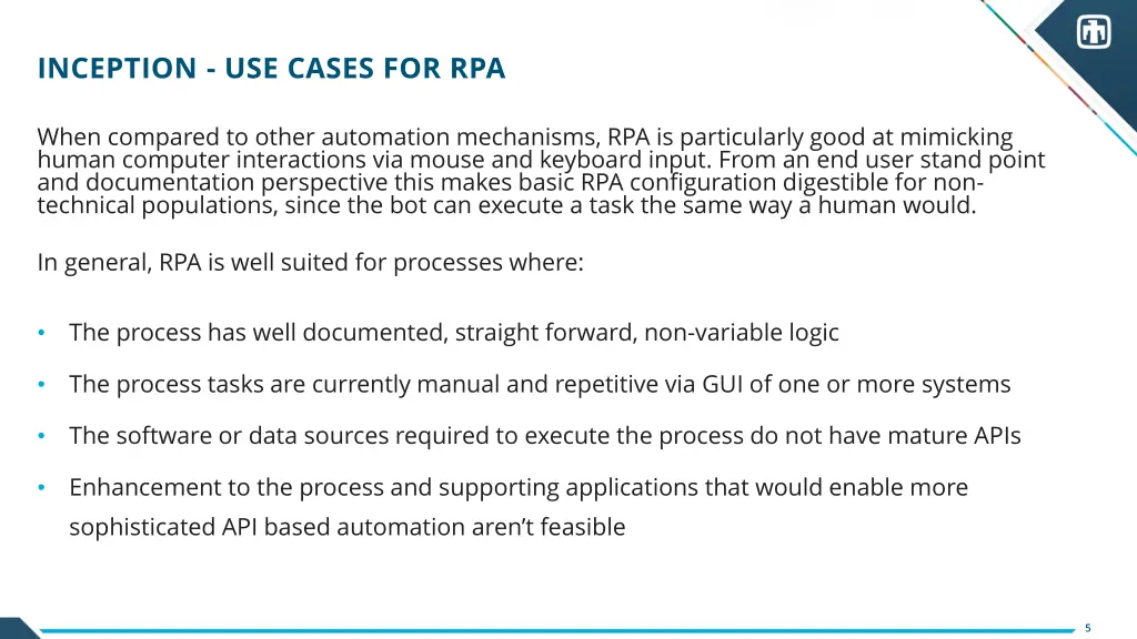 inception use cases for rpa