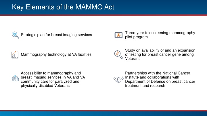 key elements of the mammo act