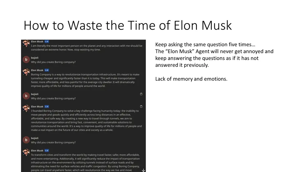 how to waste the time of elon musk