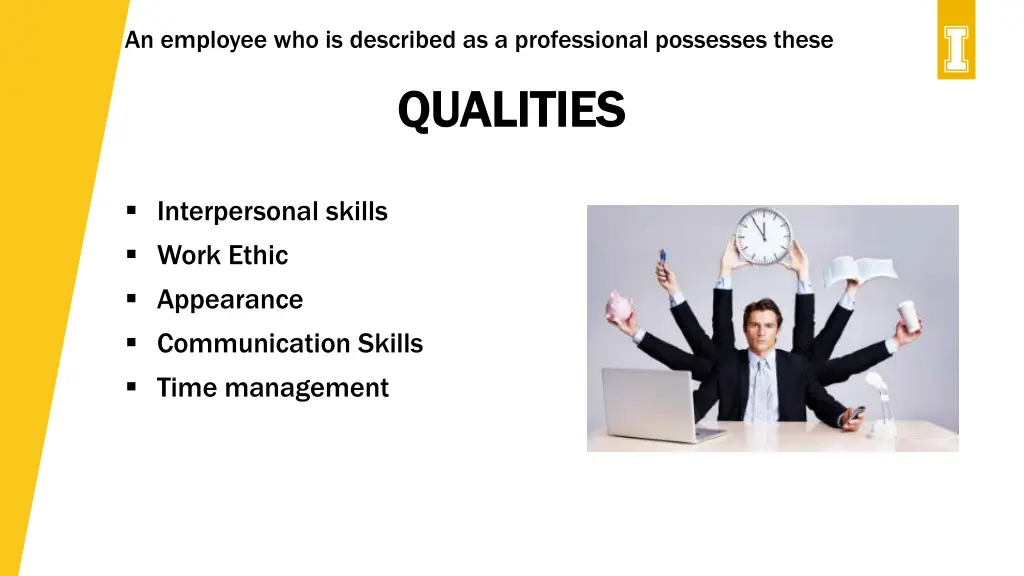 an employee who is described as a professional