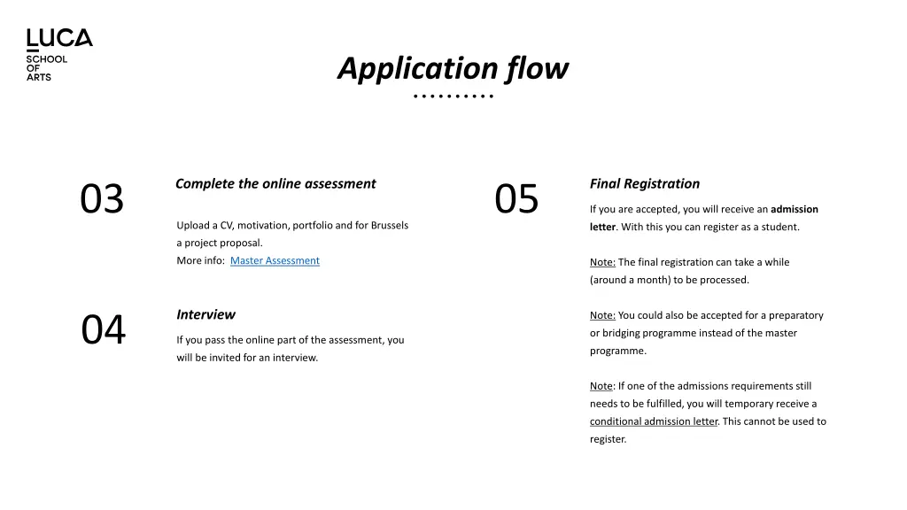 application flow