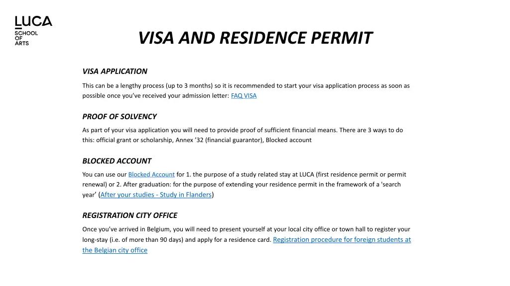 visa and residence permit