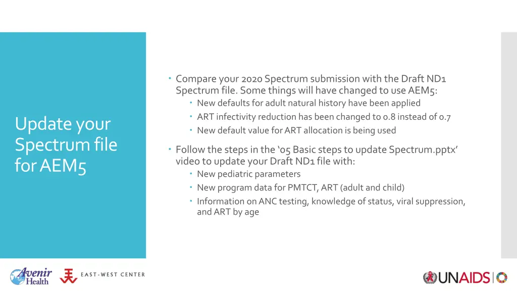 compare your 2020 spectrum submission with