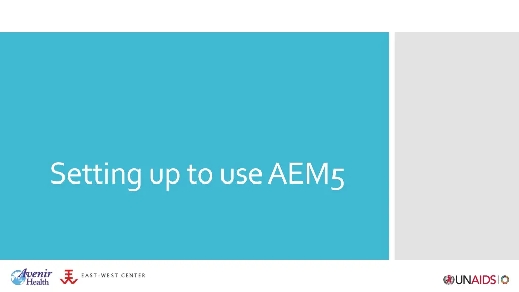 setting up to use aem5