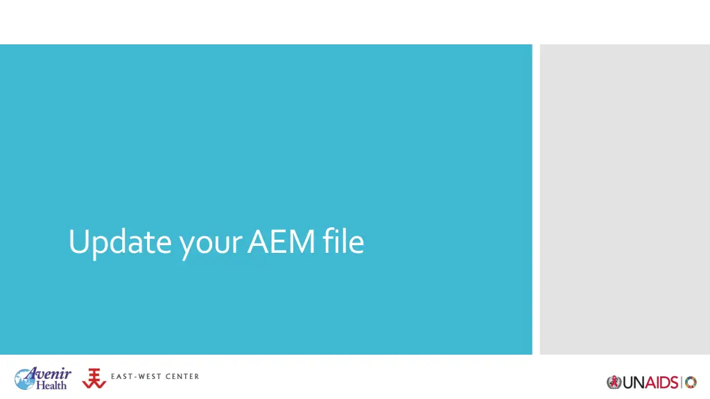 update your aem file