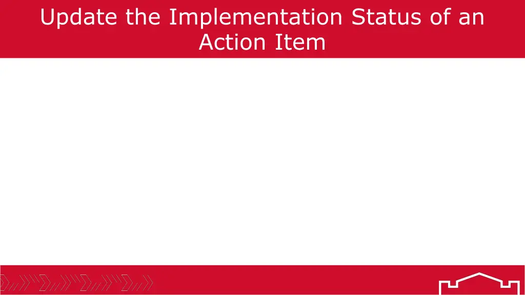 update the implementation status of an action item