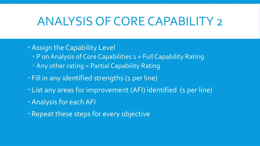 analysis of core capability 2