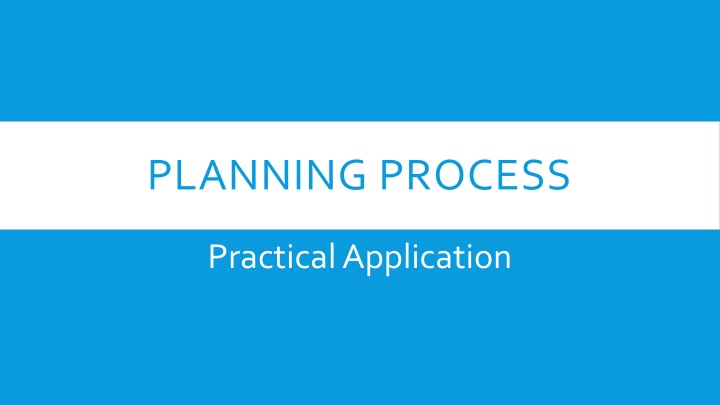 planning process