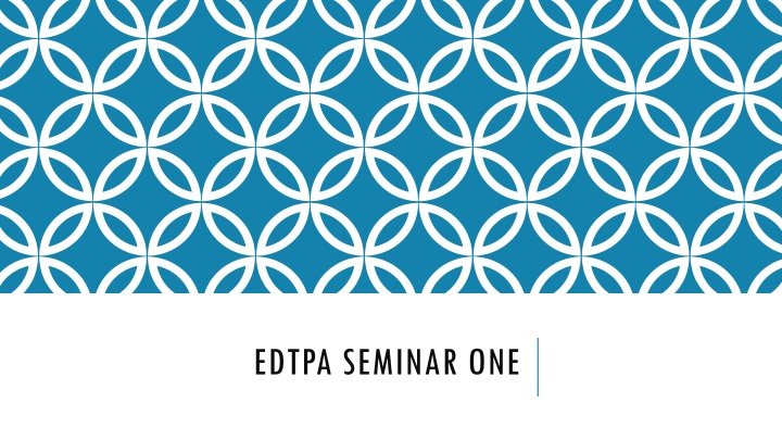 edtpa seminar one