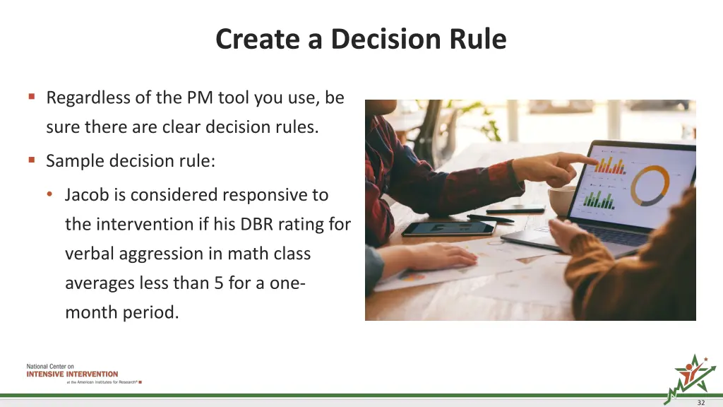 create a decision rule