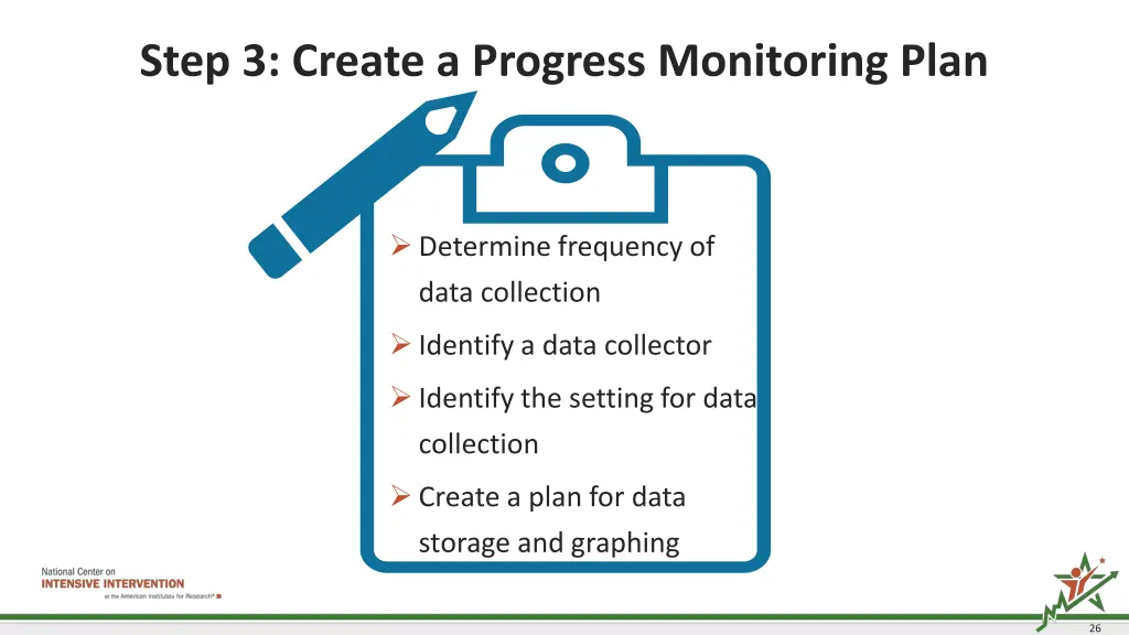 step 3 create a progress monitoring plan