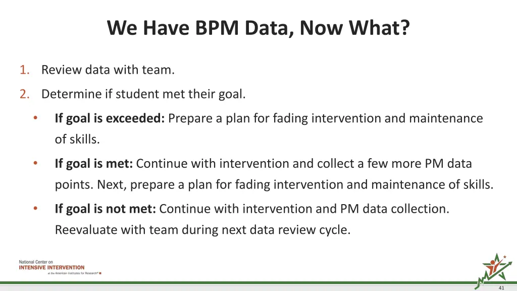 we have bpm data now what
