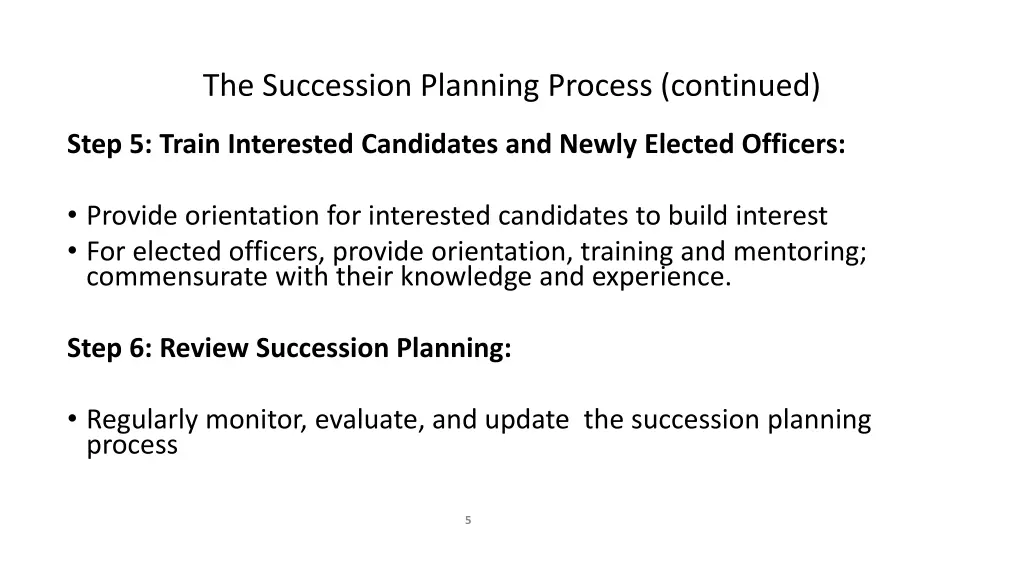 the succession planning process continued 1