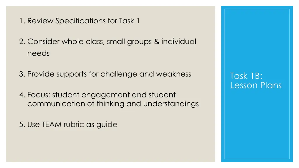 1 review specifications for task 1