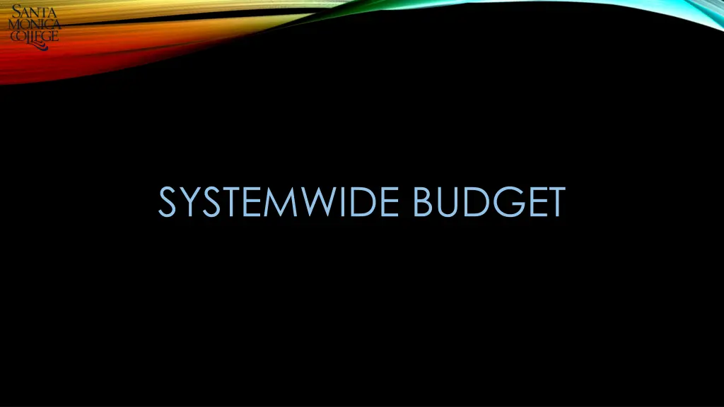 systemwide budget