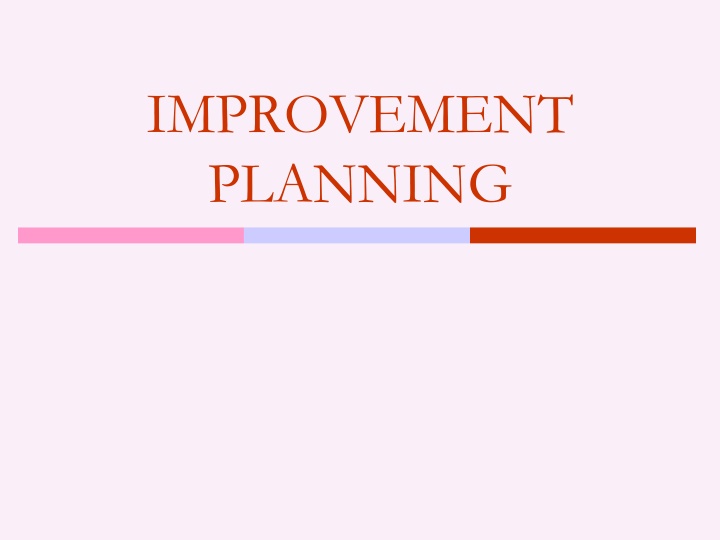 improvement planning