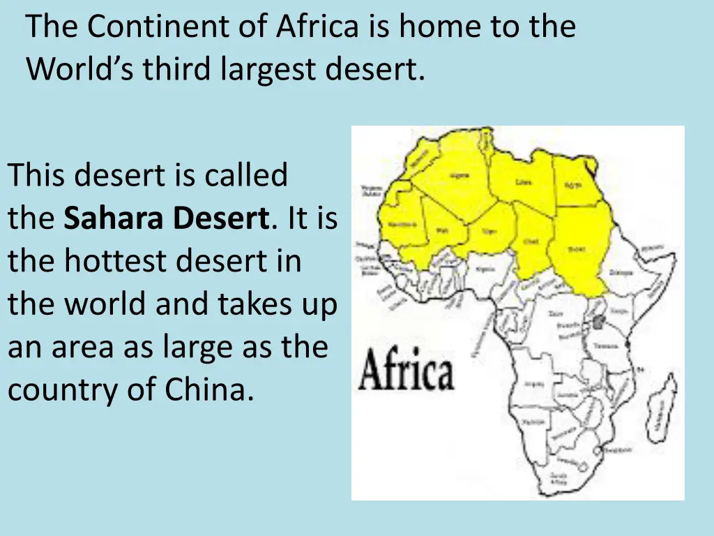 the continent of africa is home to the world