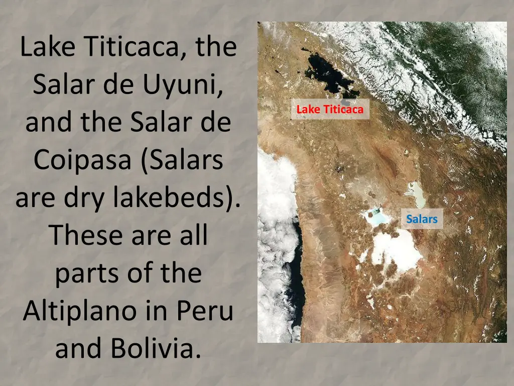 lake titicaca the salar de uyuni and the salar