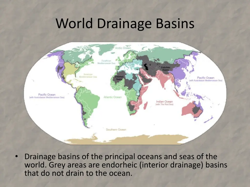 world drainage basins