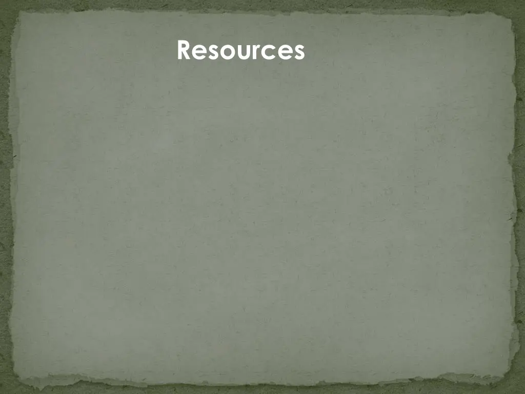 resources