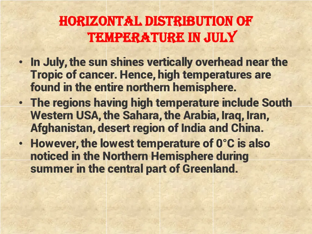 horizontal distribution of horizontal 1