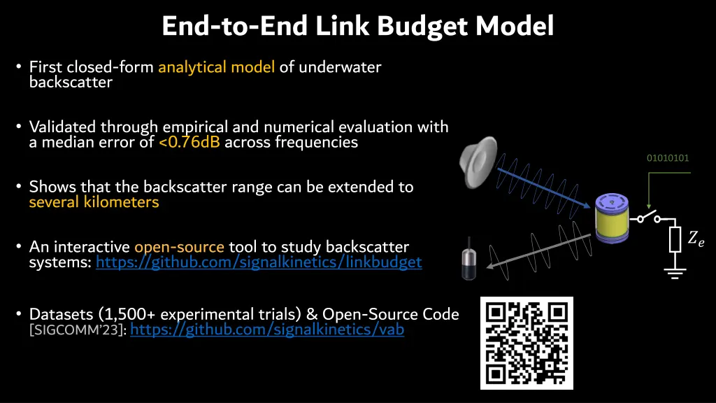 end to end link budget model first closed form