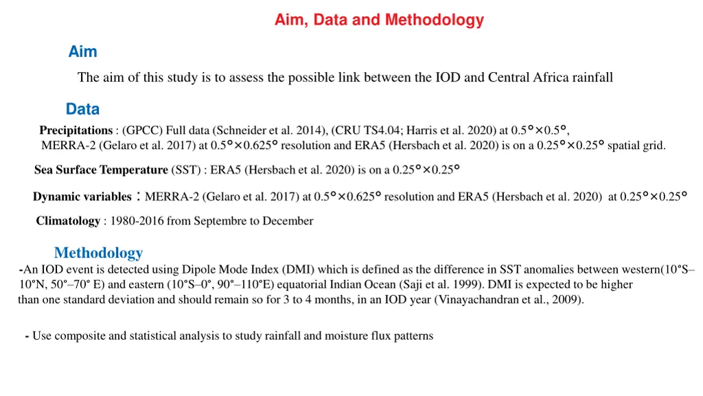 aim data and methodology