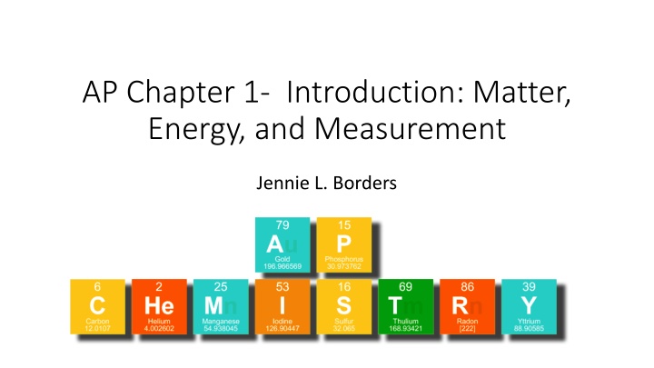 ap chapter 1 introduction matter energy