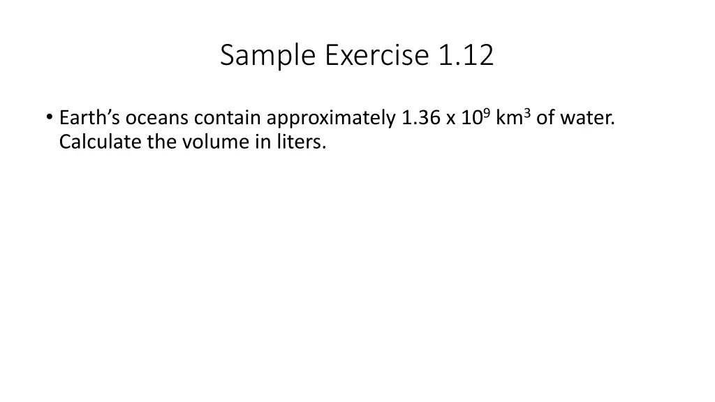 sample exercise 1 12