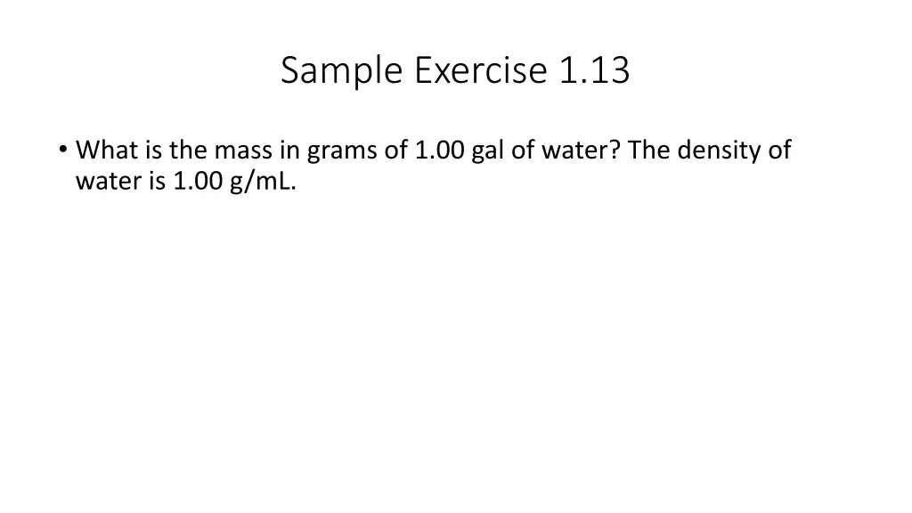 sample exercise 1 13