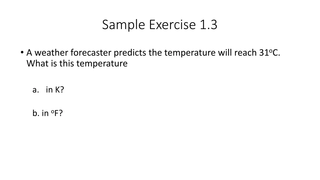 sample exercise 1 3