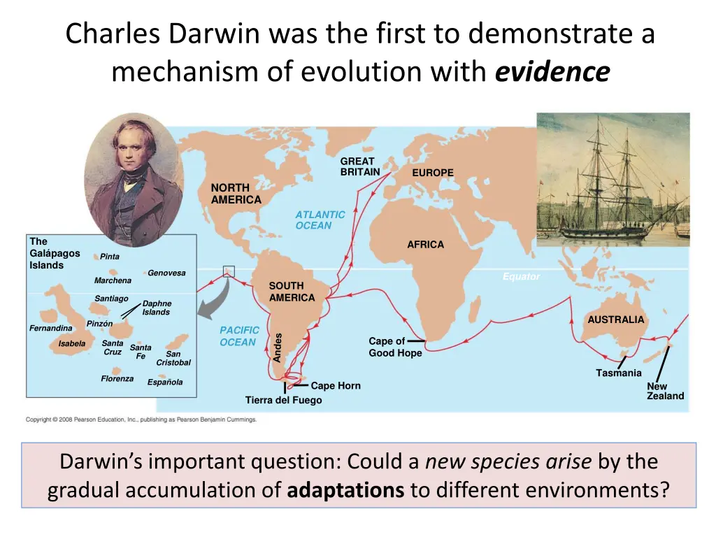 charles darwin was the first to demonstrate 1
